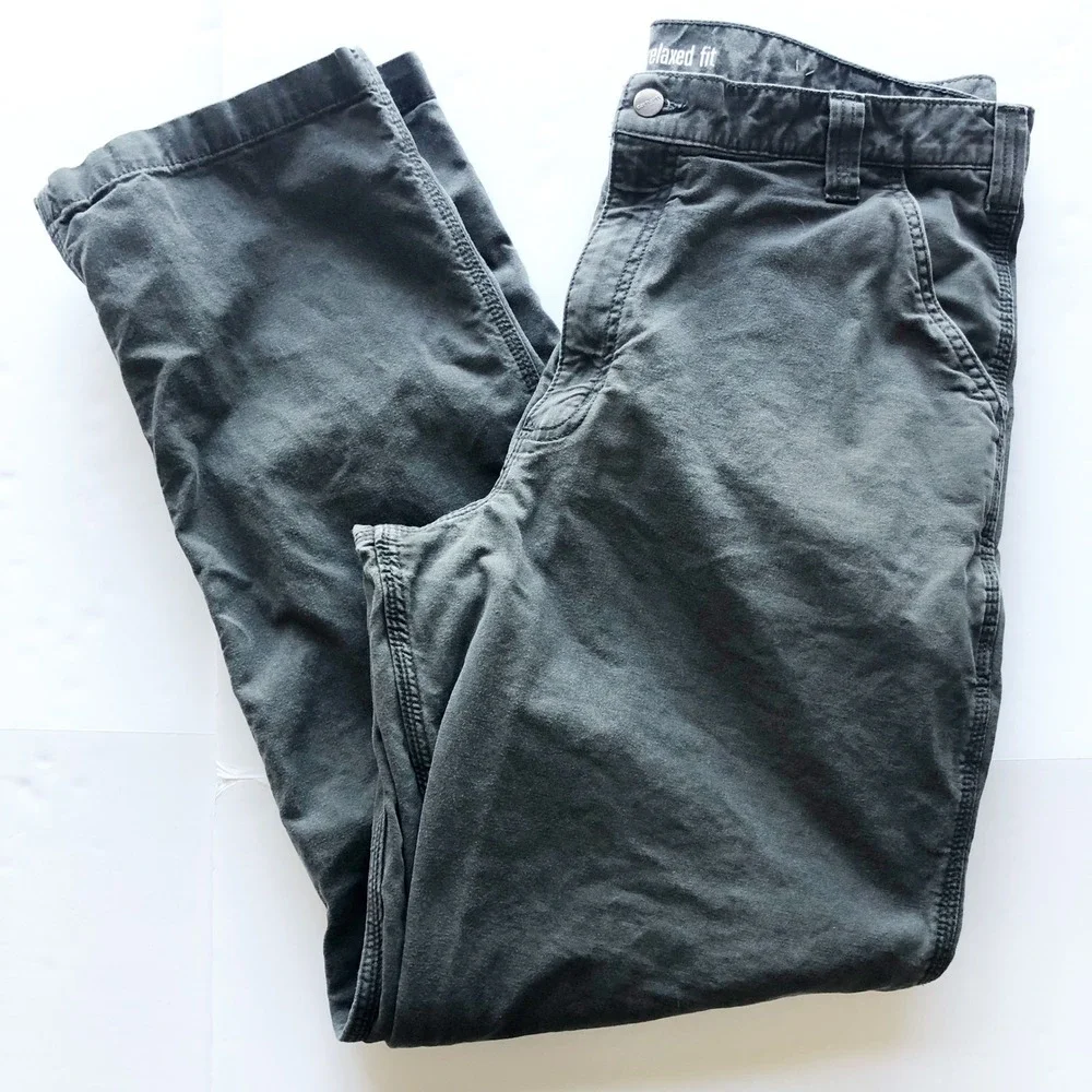 Carhartt Pants Mens 38x34 Rigby Rugged Flex Relaxed Fit Dungaree Shadow